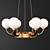 Werner Opal 6-Light Chandelier 3D model small image 1