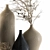 Elegant Vase Set with Branch 3D model small image 2