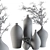 Elegant Vase Set with Branch 3D model small image 4