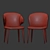 Elegant Eichholtz Volante Dining Chairs 3D model small image 4