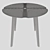 Round Kitchen Dining Table 3D model small image 4