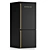 Sleek Smeg Fridge: Perfect Kitchen Companion 3D model small image 3