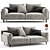 Arflex Faubourg: Modern Design Sofa 3D model small image 1