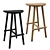 Tolv Figura Barstool - Simple Elegance for Your Space 3D model small image 4