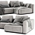 Poliform Westside Chaise: Sleek and Stylish Lounger Sofa 3D model small image 3