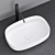 Elegant VALLONE PEYTO III Washbasin 3D model small image 3