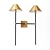 Minimalist Brass and Steel Sconce 3D model small image 1