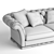 Luxury Babylon Sofa by Bruno Zampa 3D model small image 5