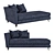 Elegant Sorrento Couch: Stylish Decor for Your Home 3D model small image 1