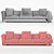 Luxurious Cestone Sofa 3D model small image 2