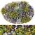 Beautiful Blooming 4m Flower Bed 3D model small image 1