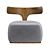 Sleek Moby Dick Armchair: Italian Design at its Finest 3D model small image 2