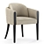 Elegant Kingsley Dining Chair 3D model small image 1