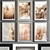 Multicolor Abstract Art Frames - Pack of 24 3D model small image 2