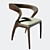 Elegant Art Deco Chair - Spanish Craftsmanship 3D model small image 1