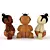 Mimushi: Collectible Wooden Toy 3D model small image 1