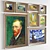 Van Gogh Wood Frame Art 3D model small image 2