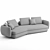 Elegant Saint Germain Sofa 3D model small image 2