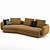 Elegant Saint Germain Sofa 3D model small image 6