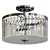 Glam Beveled Glass Ceiling Light 3D model small image 1