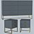 Dream Chest & Double Bedside - hudkoff_mebel 3D model small image 1