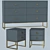 Dream Chest & Double Bedside - hudkoff_mebel 3D model small image 3