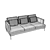 BoConcept ISTRA-2 Sofa: Luxurious Comfort in a Stylish Design 3D model small image 5