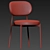 Elegant Beaufort Dining Chair 3D model small image 3