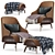 Brigid Aster Armchair: Modern Elegance for Your Space 3D model small image 1