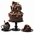 Decadent Fruit-Infused Chocolate Cake 3D model small image 6