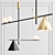 Sleek Linear Pendant Collection 3D model small image 4