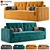 Askona Loko Sofa: Luxurious Comfort 3D model small image 1