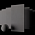 Versatile Betokent Grey Concrete Set 3D model small image 2