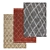 Luxury Carpet Set: High-Quality Textures 3D model small image 1