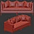 Elegant Belvedere Sofa by Lillian August 3D model small image 2