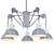 Elegant Freya FR5008PL-05GR Chandelier 3D model small image 1