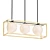 Modern Black-Gold Pendant Light 3D model small image 1