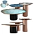  Elegant DROPS Table Set 3D model small image 1