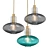 Fen Glass Retro 2: Modern Loft Style Pendant Light 3D model small image 1