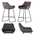 Sleek and Stylish Daniel Bar Stool 3D model small image 3