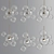 Modern Ceiling Chandelier Pendant: Elegant Illumination 3D model small image 3