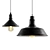 Industrial Black Cast Chandelier Set 3D model small image 2