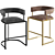 Elegant Fitzgerald Bar Stool 3D model small image 1