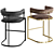 Elegant Fitzgerald Bar Stool 3D model small image 3