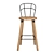 Industrial Partridge Bar Chair: Stylish and Sturdy 3D model small image 2