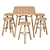 Industrial Loft Partridge Bar Table 3D model small image 3