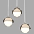 Agder One: Modern Glass Pendant Light 3D model small image 1