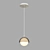 Agder One: Modern Glass Pendant Light 3D model small image 3