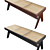 Elegant Wooden Bench: Arnaud 3D model small image 2