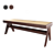 Elegant Wooden Bench: Arnaud 3D model small image 6